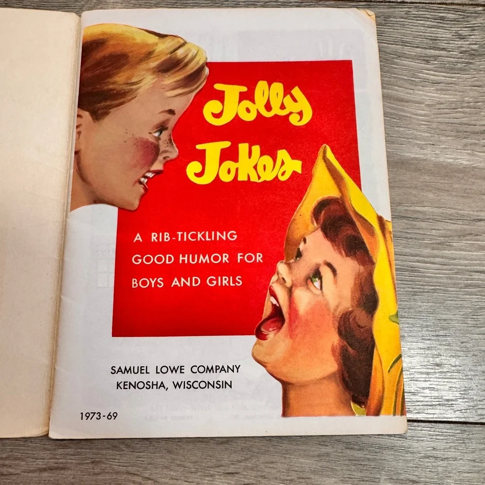 Lowe Co. Jolly Jokes For Little Folks Vintage Comic Book 1973 Sunny Book Riddles